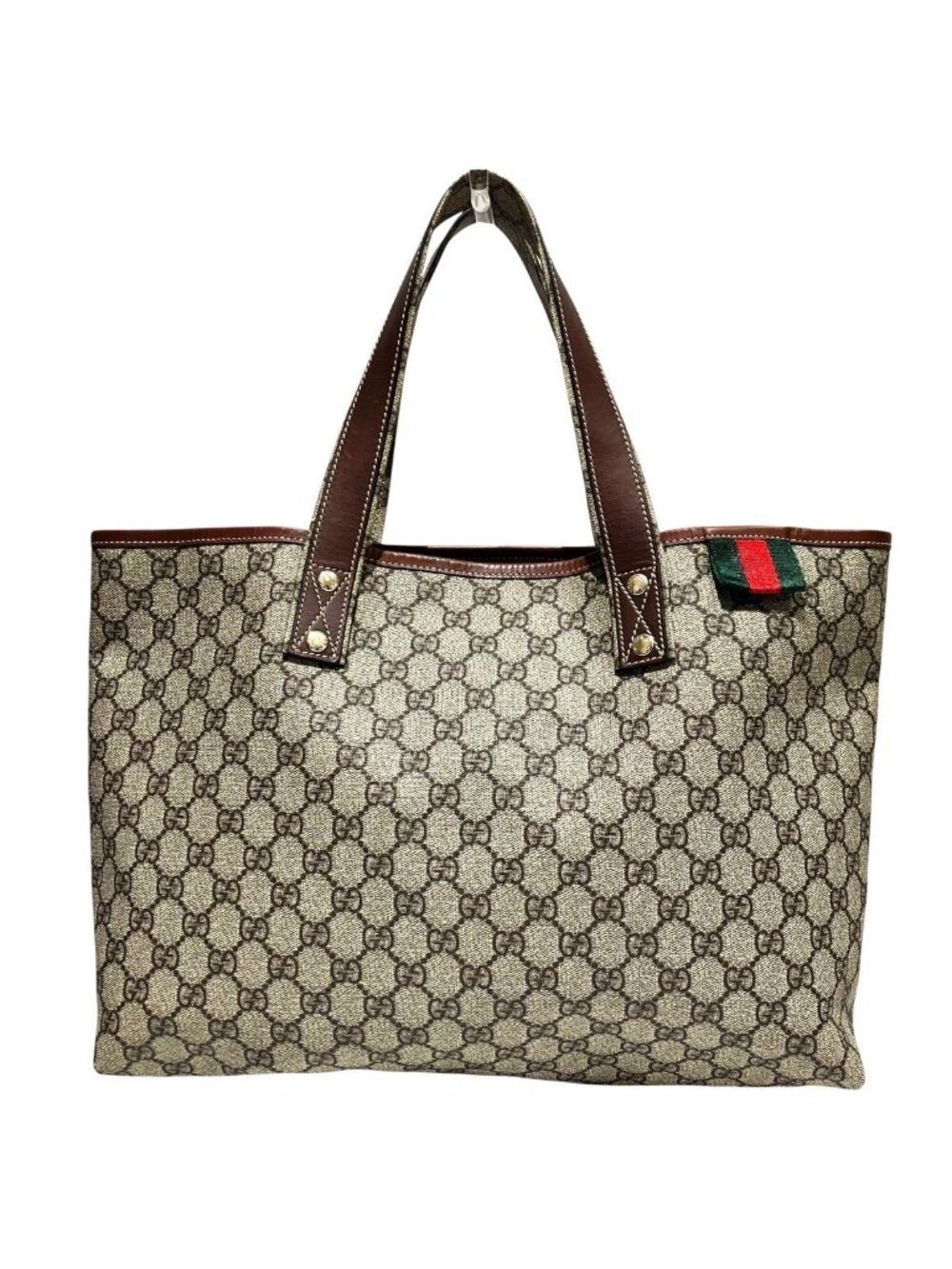 Gucci Sherry Line Tote GG Supreme x Leather